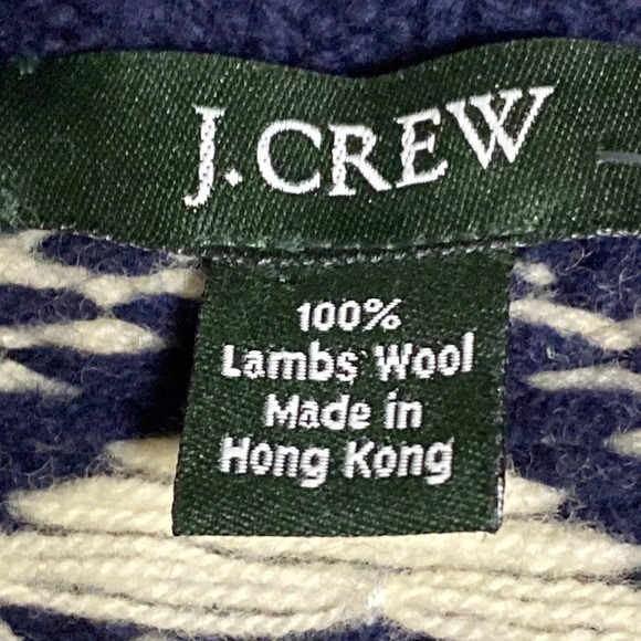 J.Crew NEW 100% Lambs Wool Vintage Nordic Ski Sweater Size S - Picture 8 of 9